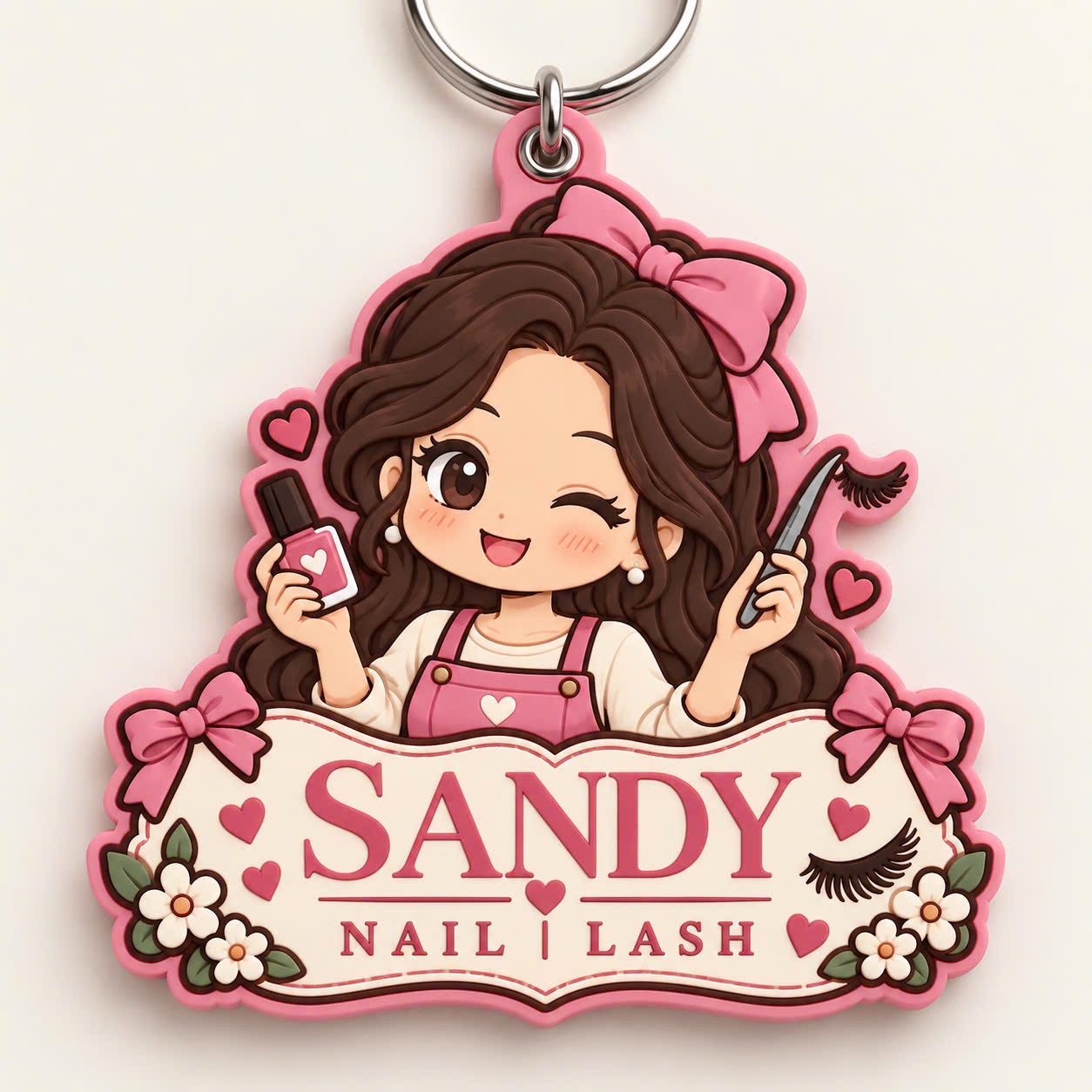 Móc khóa Sandy Beauty tặng khách dịp khai trương